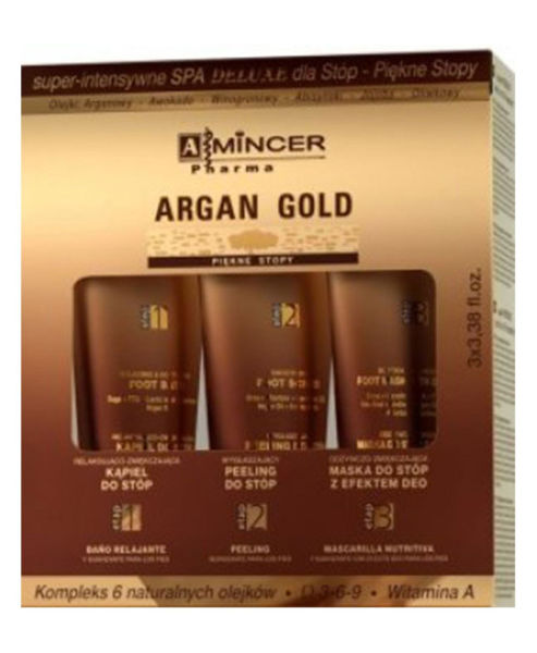 Picture of Amincer argan gold super-intensive foot spa deluxe kit 3*100 ml
