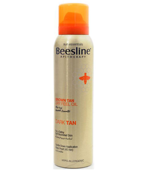 Picture of Beesline brown tan dry feel oil dark tan 150 ml
