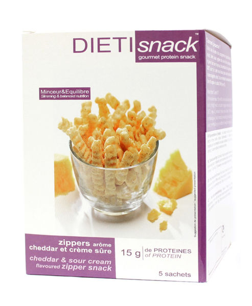 Picture of Dieti snack cheddar sour cream snack sachet 5*15 g