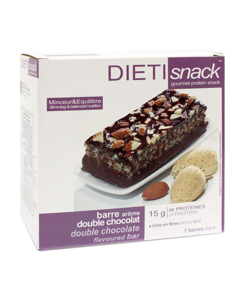 Picture of Dieti snack double chocolate barres 7*15 g