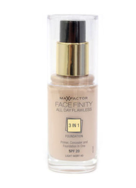 Picture of Max factor facefinity 3 in 1 foundation light ivory 40