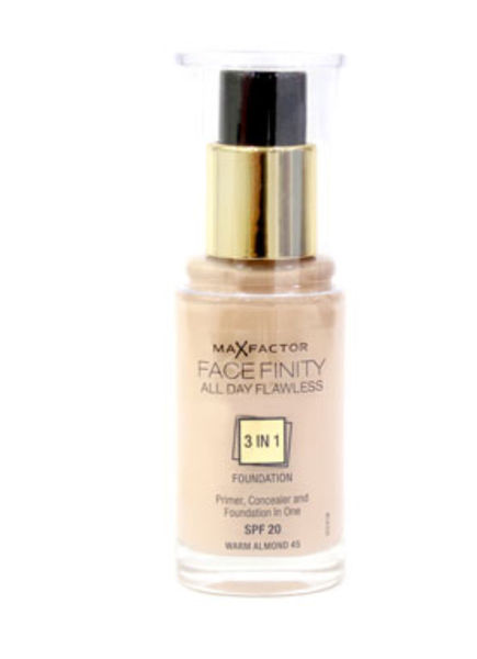 Picture of Max factor facefinity 3 in 1 foundation warm almond 45