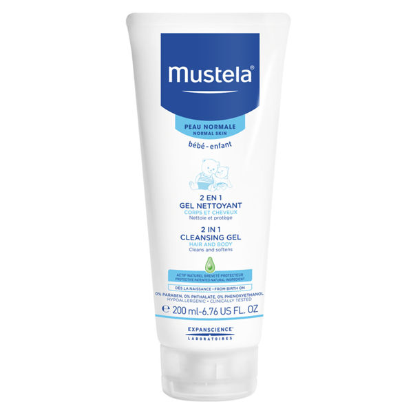 Picture of Mustela 2 in 1 hair &body wash 200 ml