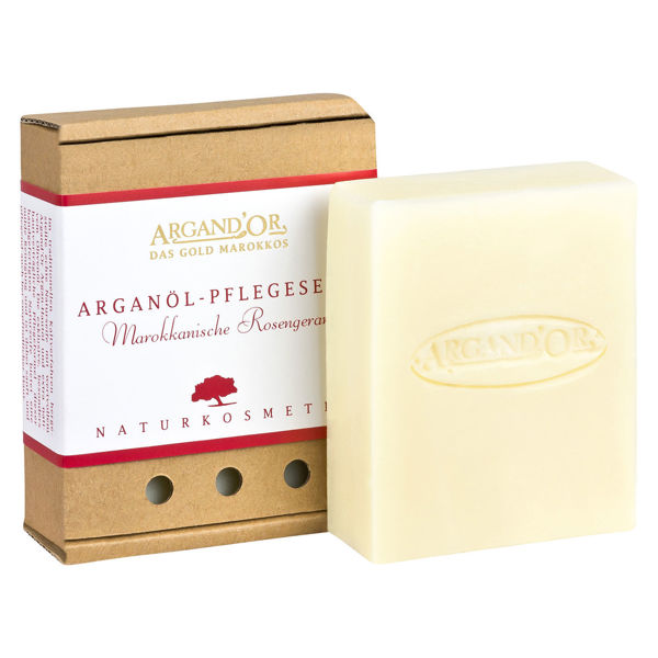 Picture of Argandor argan oil moroccan rose geranium soap 100 g