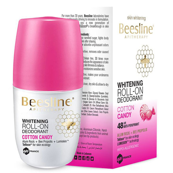 Picture of Beesline whitening deoderant cotton roll on 50 ml