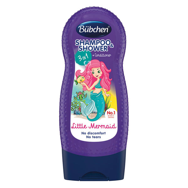 Picture of Bubchen shampoo & shower + conditioner little mermaid 230 ml