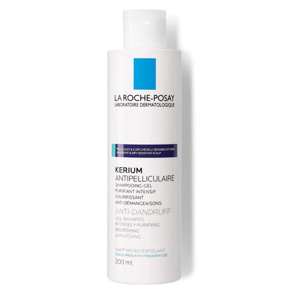 Picture of La roche posay kerium anti dandruff (oily scalp) gel shampoo 200 ml