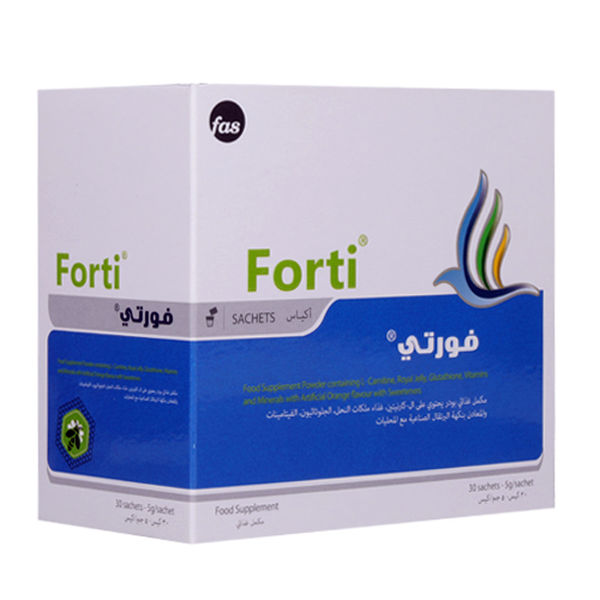 Picture of Forti with artificial orange flavor 30 sachets