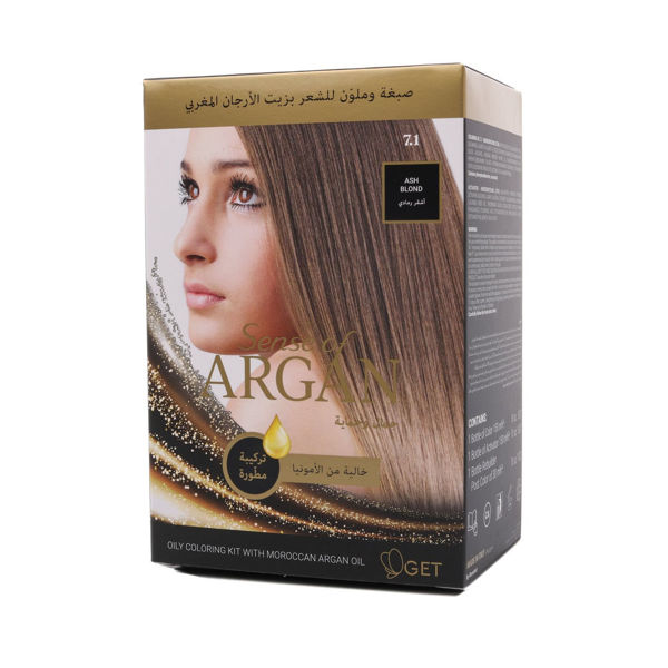 Sense Of Argan Hair Coloring Oil Ash Blond 7.1