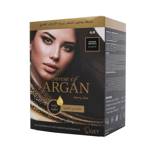 Sense Of Argan Hair Coloring Oil Supreme Chestnut 4.0