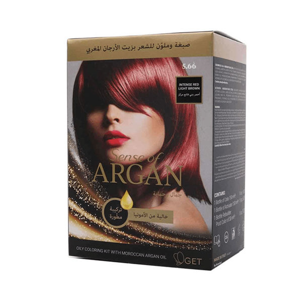 Sense Of Argan Hair Coloring Oil Intense Red Light Brown 5.66