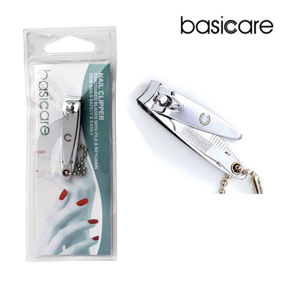 Picture of Basicare nail clipper with file & keychain #1026