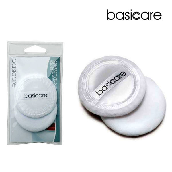 Picture of Basicare 100% cotton velour satin backed compact puff(2) #1050