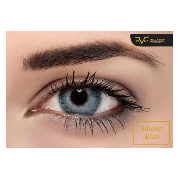 Picture of Versace smoke blue contact lenses