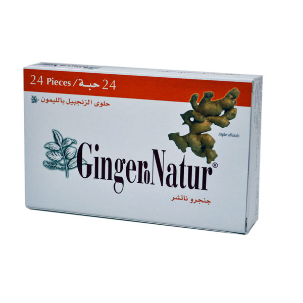 Gingero natur lemon lozenges 24 pieces