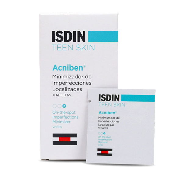 Isdin teen skin acniben imperfection minimizer 30 wipes