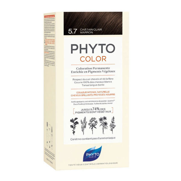 Phyto color light chestnut brown 5.7 kit
