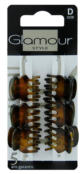 Picture of Glamour Hair Clips Brown