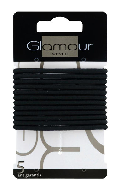 Picture of Glamour Elastic Black 12 Pcs